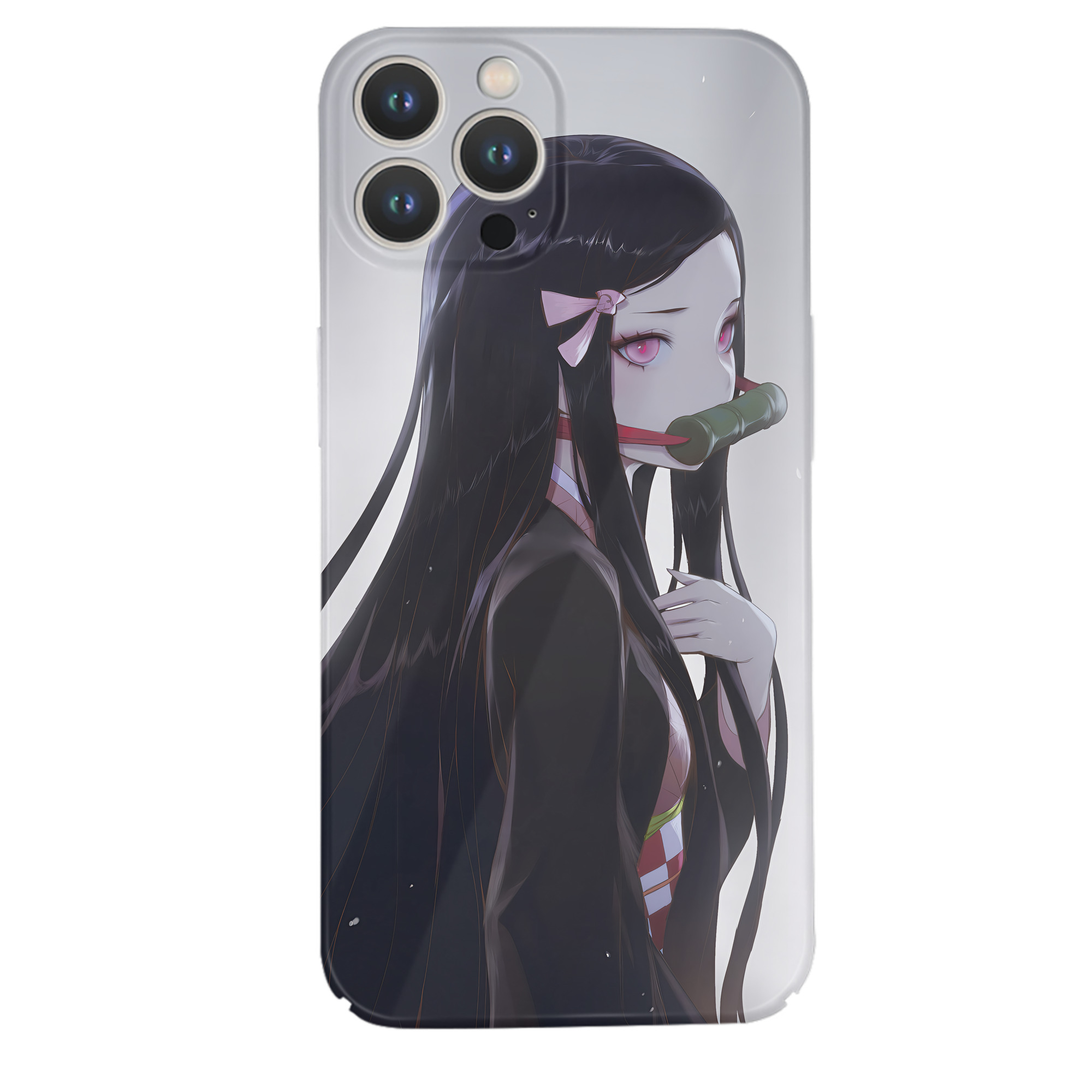 （画像用） 鬼滅の刃（きめつのやいば）竈門 禰󠄀豆子／かまど ねずこ Kamado Nezuko 【iPhone 14シリーズ対応】ハードケース